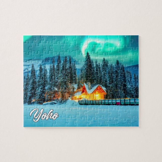 Quebra-cabeça Emerald Lake & Lodge, Parque Nacional do Yoho (Horizontal)