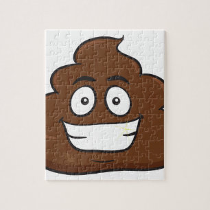 Quebra-cabeça emoji de cocô engraçado