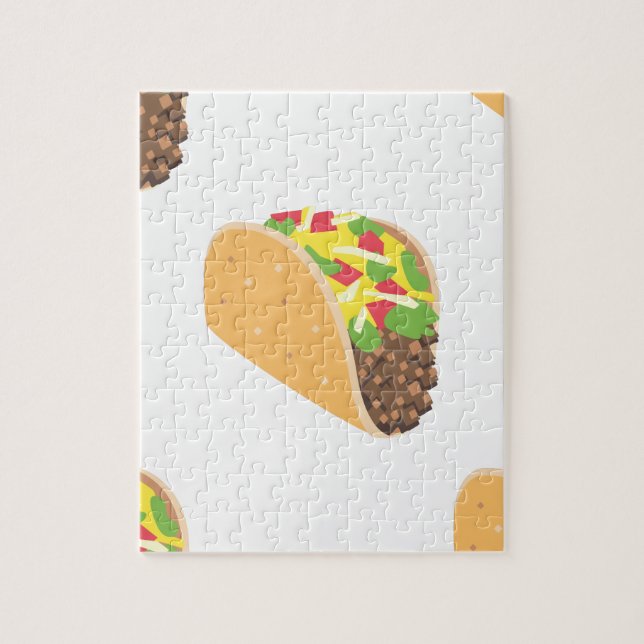 Quebra-cabeça emoji taco (Vertical)