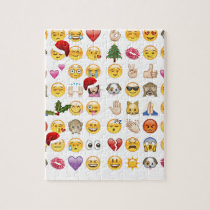 Quebra-cabeça emojis do Natal