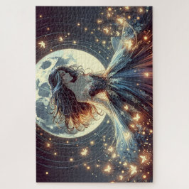 Quebra-cabeça Encantadora Fantasia da Borboleta ao Luar