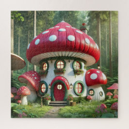 Quebra-cabeça Encantando a Casa de Cogumelos - Conto de Cogumelo