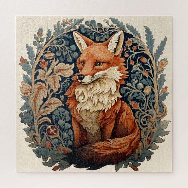 Quebra-cabeça Encantando a Raposa da Floresta (Vertical)