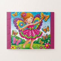 ENCANTANDO "FAIRY & BUTTERFLIES" JIGSAW QUEBRA-CAB