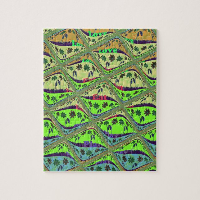 Quebra-cabeça Encantando Jardim Eclético Verificado Beleza Flora (Vertical)