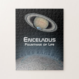 Quebra-cabeça Enceladus Saturn Moon Fountain of Life