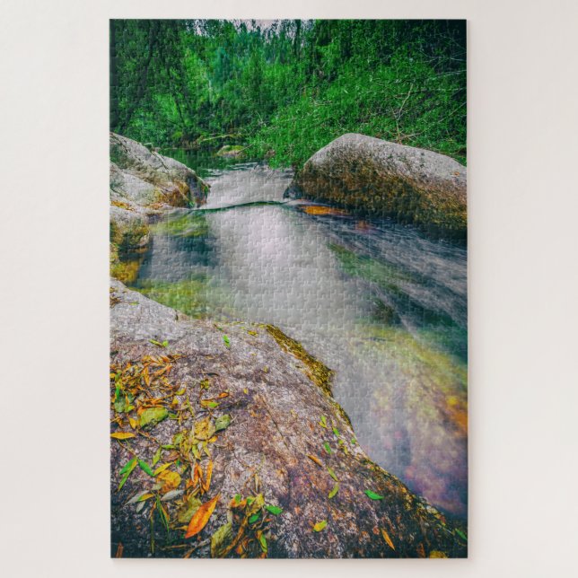 Quebra-cabeça Encerramento da lagoa a montante da cascata (Vertical)