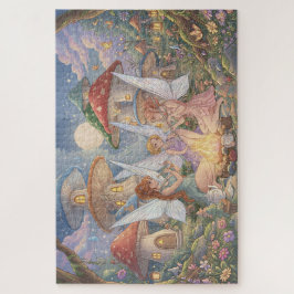 Quebra-cabeça Enchanted Mushroom Forest Fairies Jigsaw Puzzle
