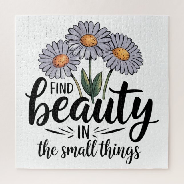 Quebra-cabeça Encontre beleza nas pequenas coisas (Vertical)