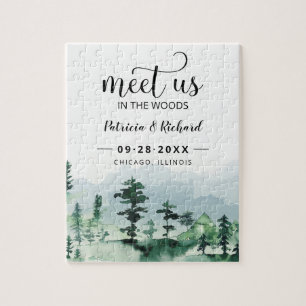 Quebra-cabeça Encontre-Nos No Casamento Externo Salve A Data