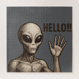 Quebra-cabeça Encontro Grainy: A Saudação Alienígena