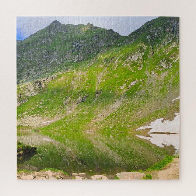 Quebra-cabeça Encosta da Montanha do Lago Balea – Impressão Alpi (Vertical)