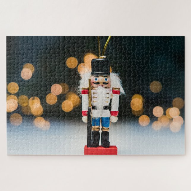 Quebra-cabeça Enfeite de natal noz quebradora clássico do Slippe (Horizontal)
