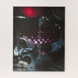 Quebra-cabeça Enfeites de natal de glamour escuros