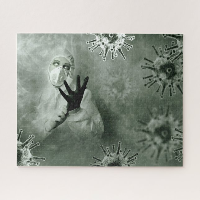 Quebra-cabeça Enfermeiro de Coronavírus (Horizontal)