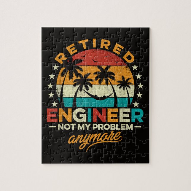 Quebra-cabeça Engenheiro Aposentado Não É Mais Meu Problema (Vertical)