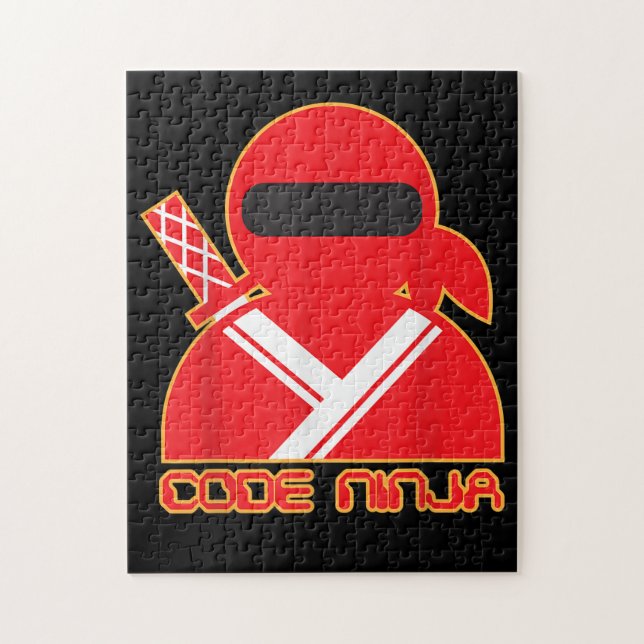 Quebra-cabeça Engenheiro de Codificação de Computadores Ninja -  (Vertical)