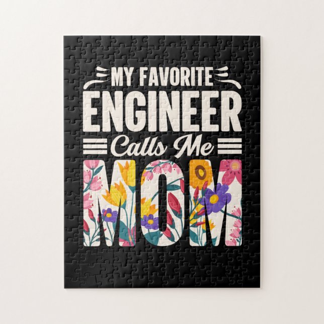 Quebra-cabeça Engenheiro Meu Engenheiro Favorito Me Chama Mãe (Vertical)