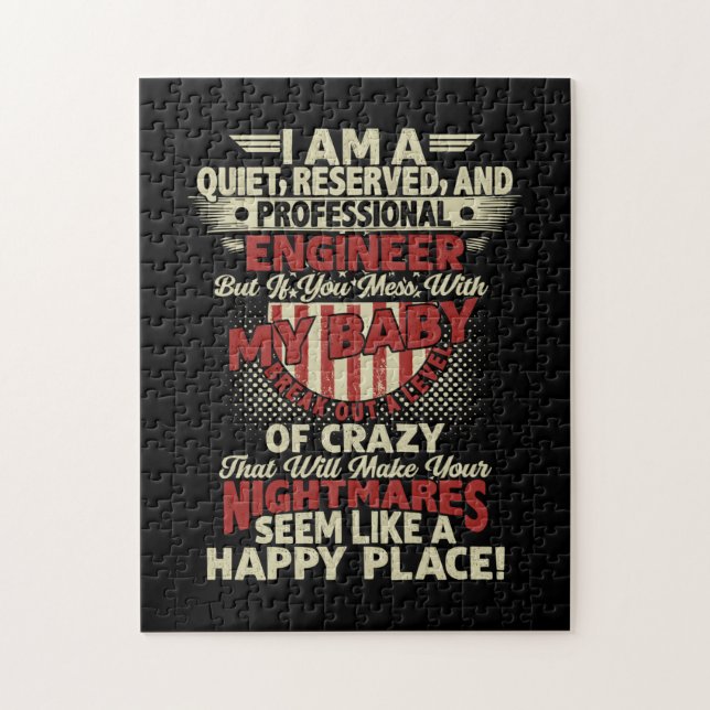 Quebra-cabeça Engenheiro profissional de arte engenheiro (Vertical)