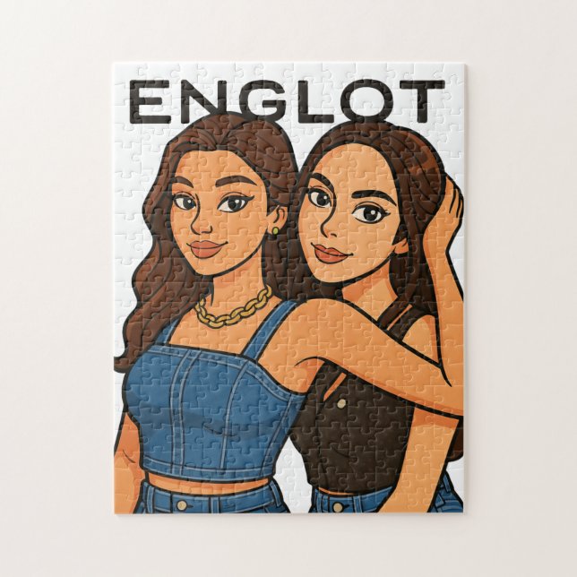 Quebra-cabeça Englot Thai GL Enviado Casal Engfa e Charlotte (Vertical)
