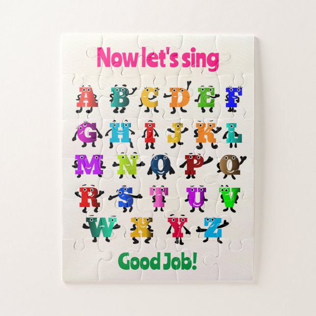 Quebra-cabeça Engraçado ABC (Vertical)