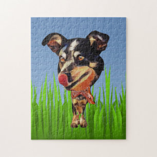 Quebra-cabeça Engraçado australiano Cattle Dog 252 pc Quebra-cab