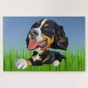 Quebra-cabeça Engraçado Cão-de-Montanha Bernese 1014 Piece Quebr