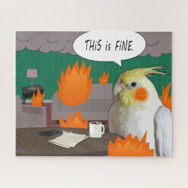 Quebra-cabeça Engraçado, Cockatiel, Essa É Uma Bela Cama Meme