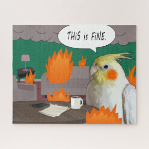 Quebra-cabeça Engraçado, Cockatiel, Essa É Uma Bela Cama Meme