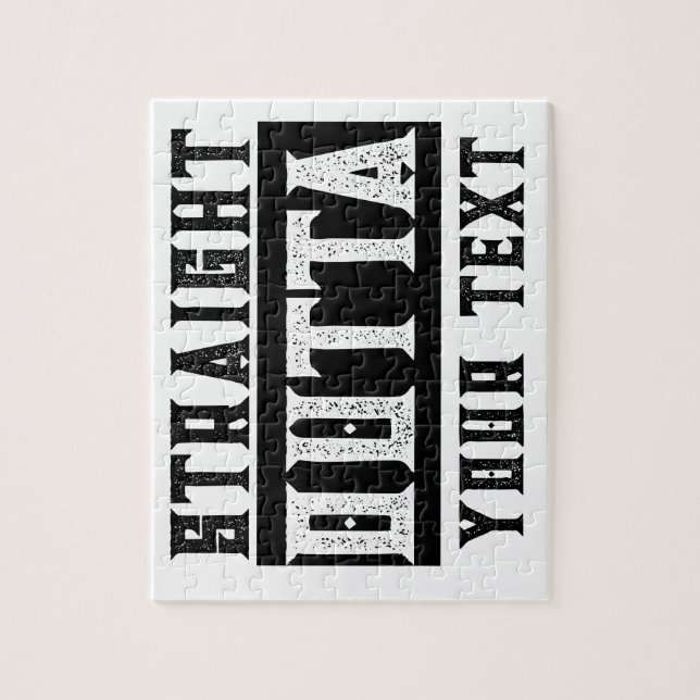 Quebra-cabeça Engraçado 'Hetero fora do seu texto' (Vertical)