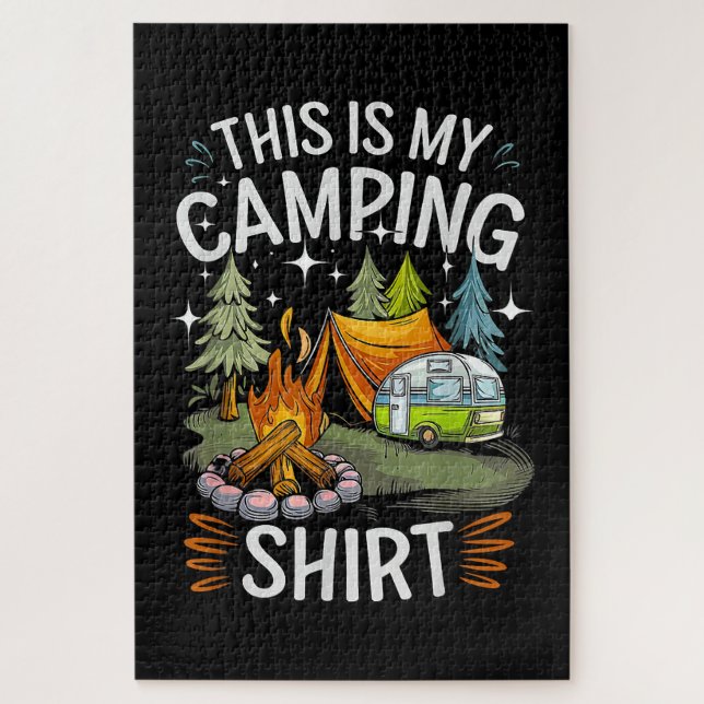 Quebra-cabeça Engraçado Isso É Meu Acampamento Para Acampante (Vertical)