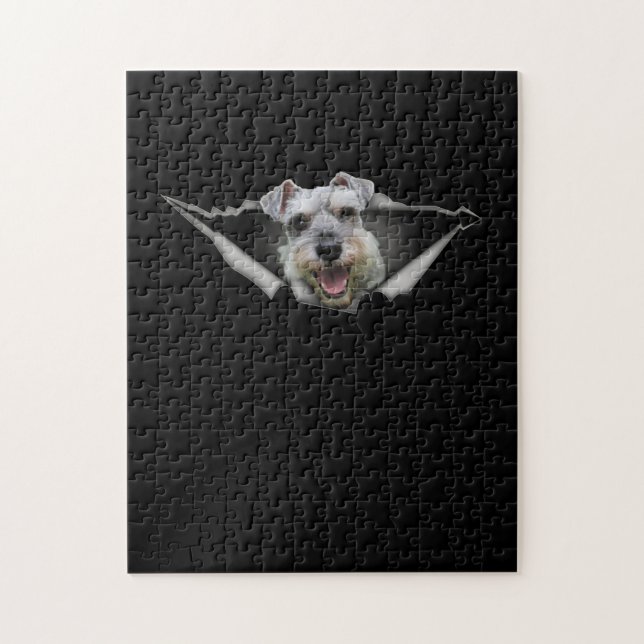 Quebra-cabeça Engraçado Schnauzer Lover Gift (Vertical)