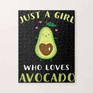 Quebra-cabeça Engraçado Só Uma Menina Que Ama O Avocado