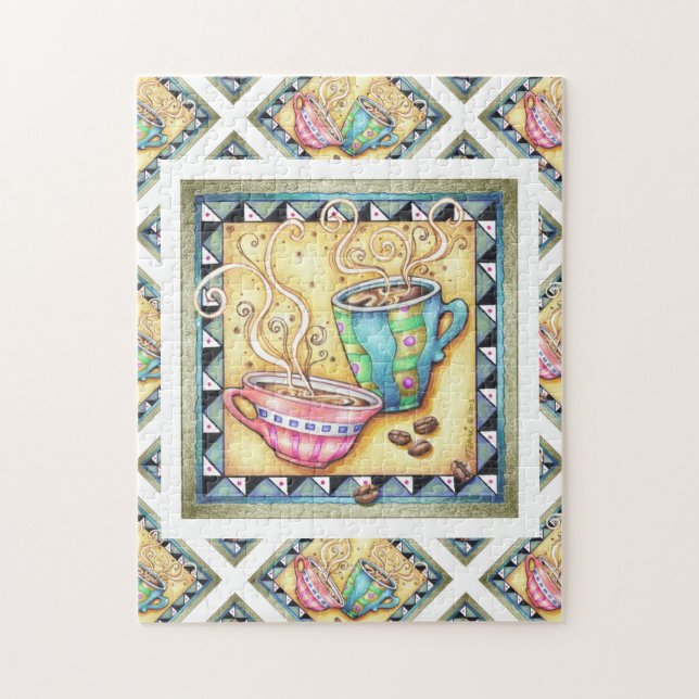 QUEBRA-CABEÇA ENIGMA - FEIJÕES LEGAIS! ARTE DO CAFÉ (Vertical)