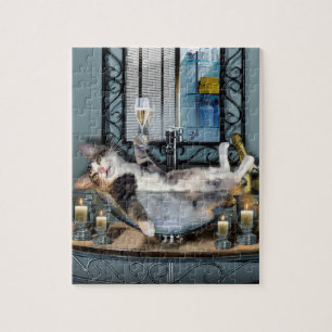 Quebra-cabeça Enigma Tipsy do gatinho