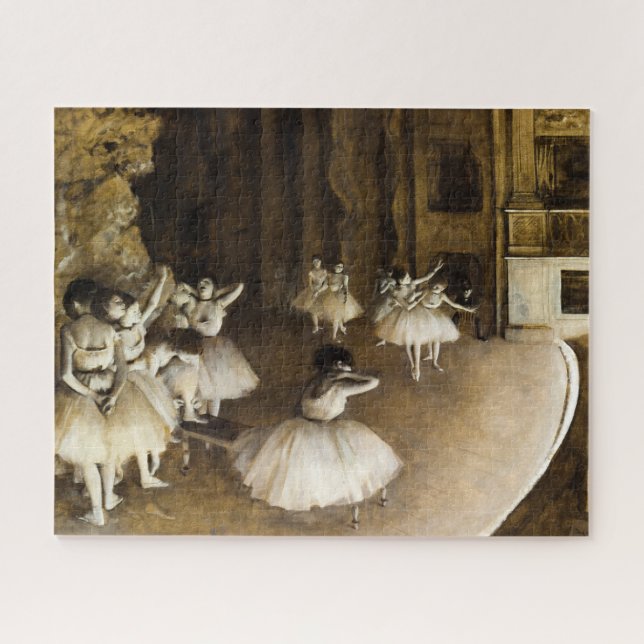 Quebra-cabeça Ensaio de balés em Palco por Edgar Degas (Horizontal)