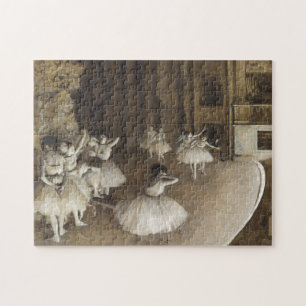 Quebra-cabeça Ensaio do balé no palco por Edgar Degas