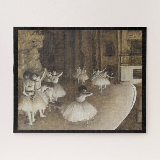 Quebra-cabeça "Ensaio em Palco" de Edgar Degas (Horizontal)