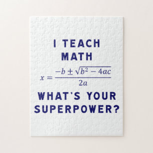 Quebra-cabeça Ensino Matemática / Qual é o seu superpoder?