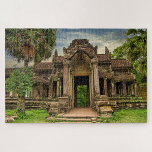 Quebra-cabeça Entrada do templo Angkor Wat no Camboja