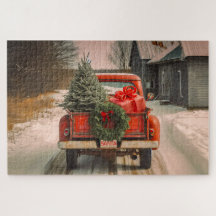 Entrega Yuletide: Caminhão Vermelho Papai noel Tra