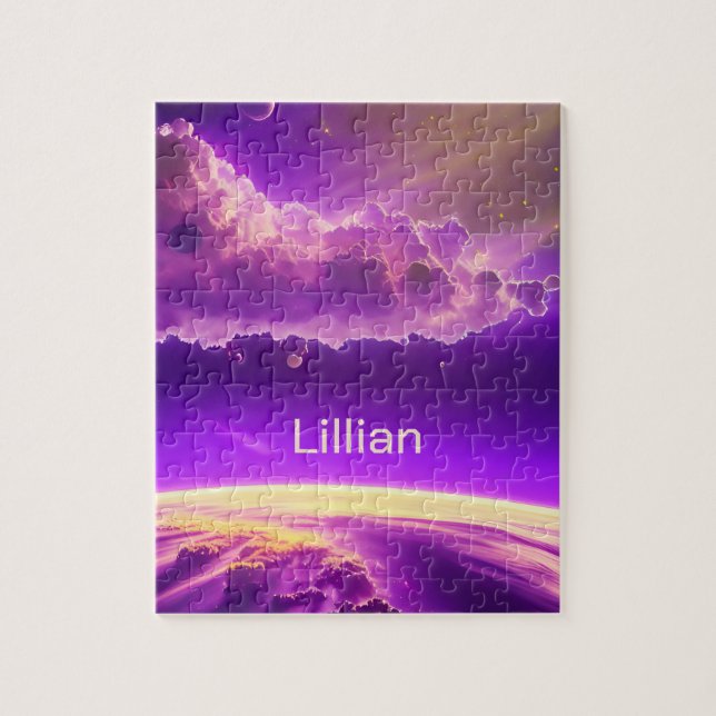 Quebra-cabeça Entrevista com o Cósmico Rosa Púrpura Divertido In (Vertical)