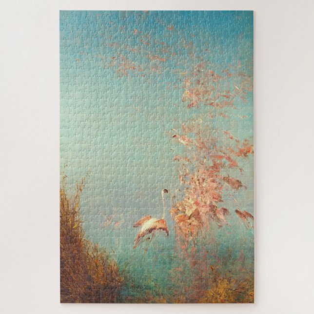 Quebra-cabeça Envol De Flamants Rosa, Etang De Vaccarès (Vertical)