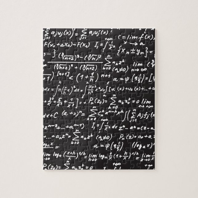 Quebra-cabeça Equações matemáticas de quadro negro (Vertical)