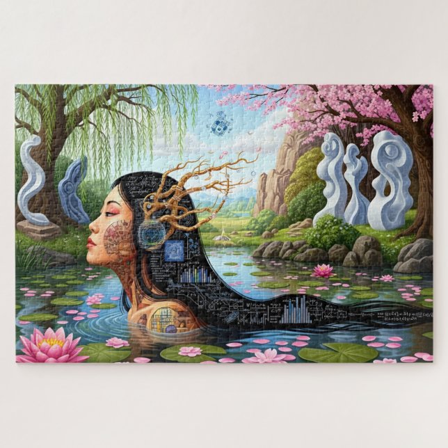 Quebra-cabeça "Equações no Sangue" - Um Retrato Digital (Horizontal)