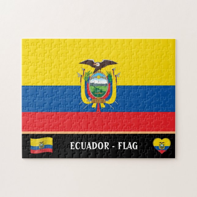 Quebra-cabeça Equador e país equatoriano / Equador (Horizontal)