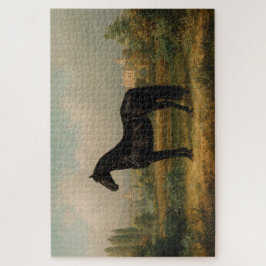 Quebra-cabeça Equestrian Vintage Style Horse Landscape