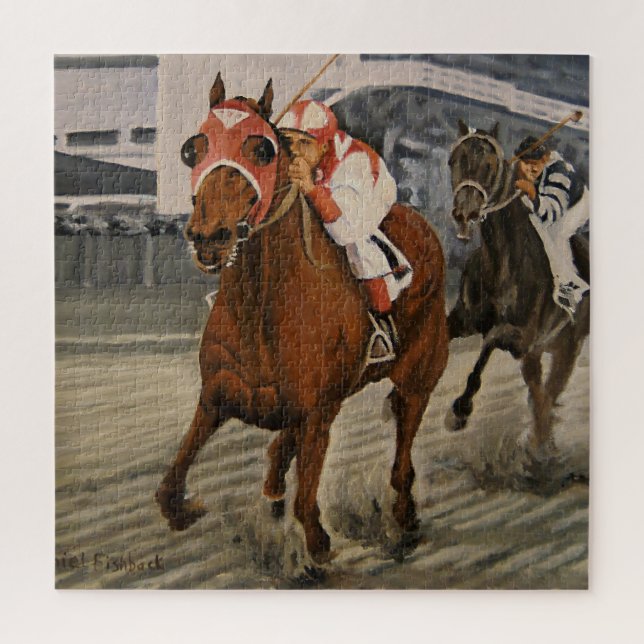 Quebra-cabeça Equina Proguida ganha grande corrida (Vertical)