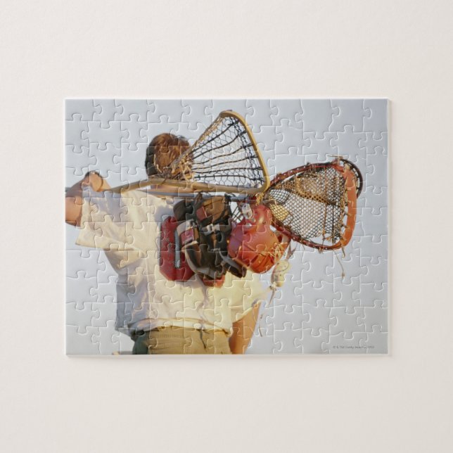 Quebra-cabeça Equipamento de Lacrosse (Horizontal)