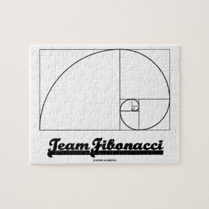 Quebra-cabeça Equipe Fibonacci (espiral de Fibonacci)